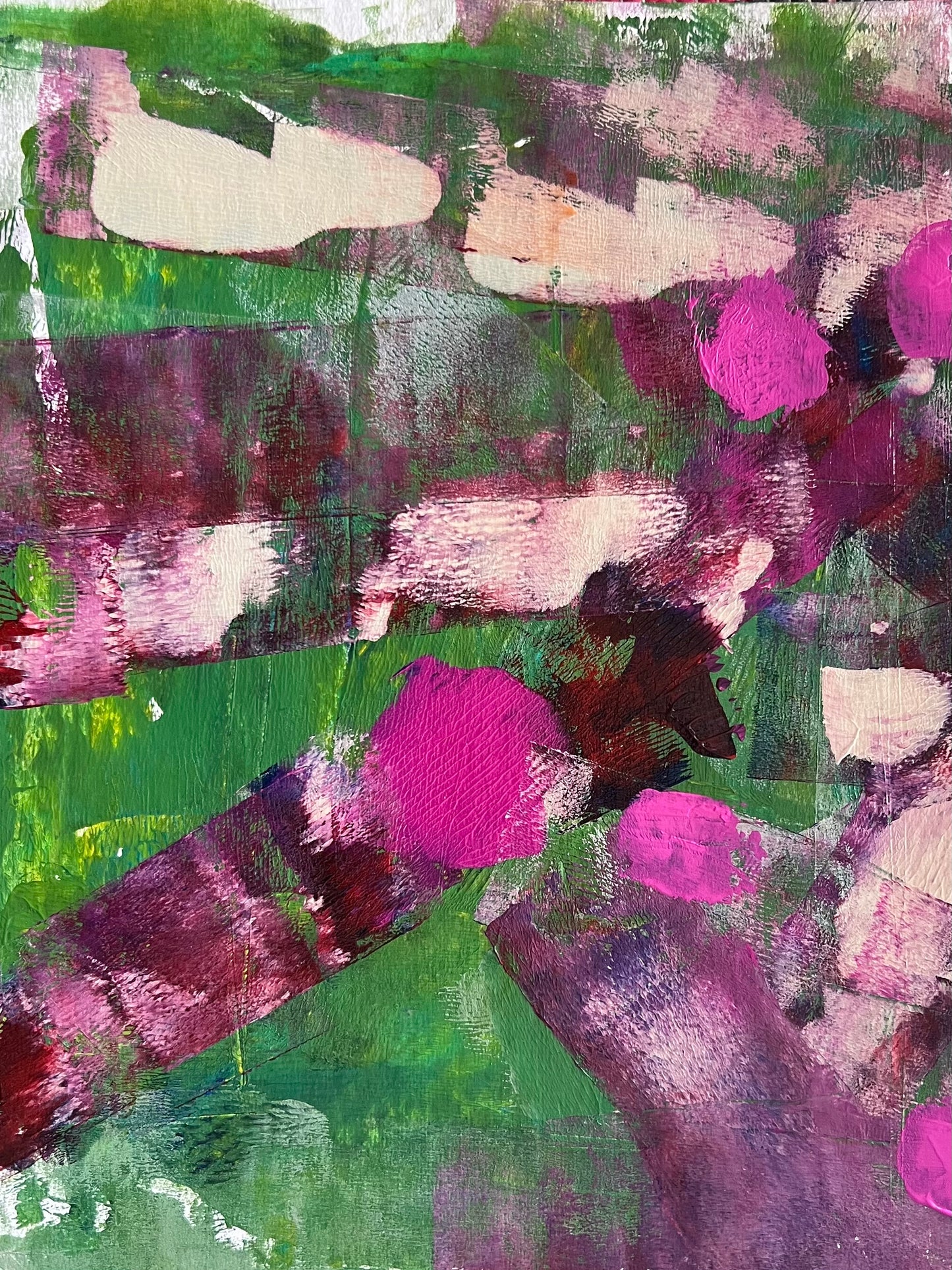 Magenta Sparks In A Sea Of Green