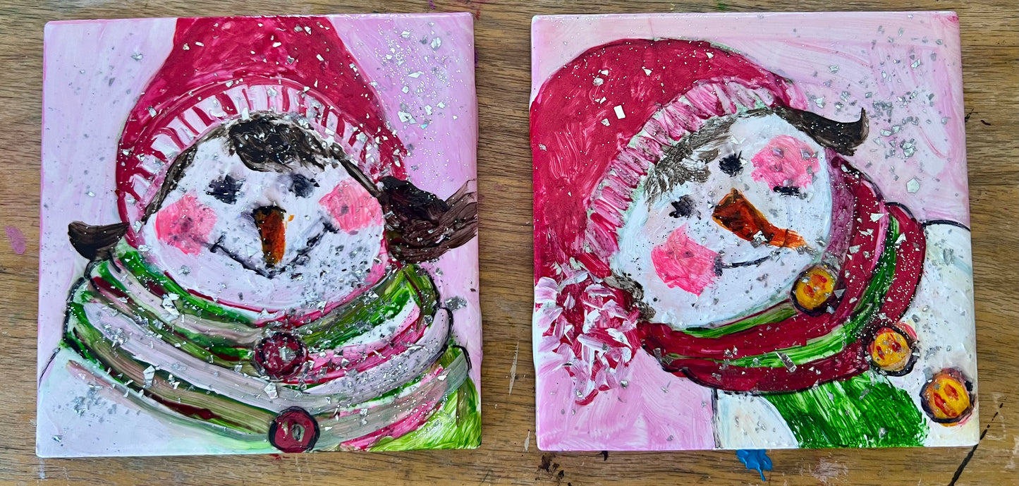 Twilight Knit and Winter Snowmen