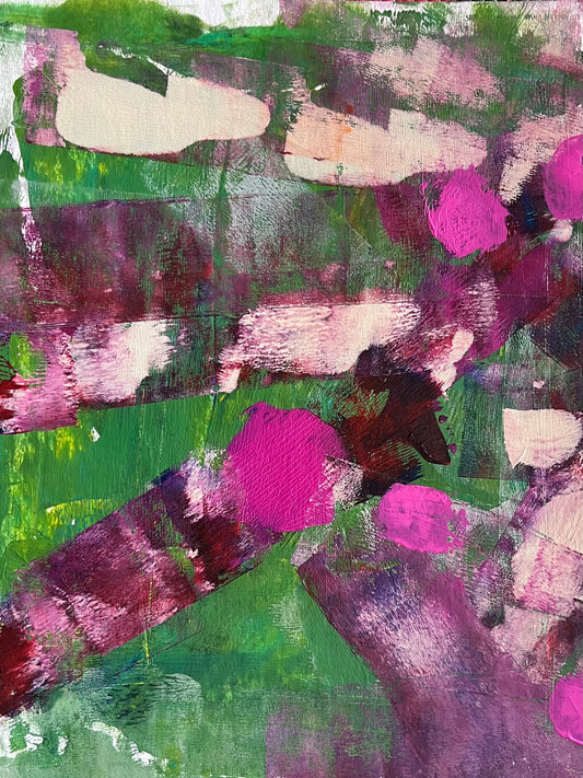 Magenta Sparks In A Sea Of Green