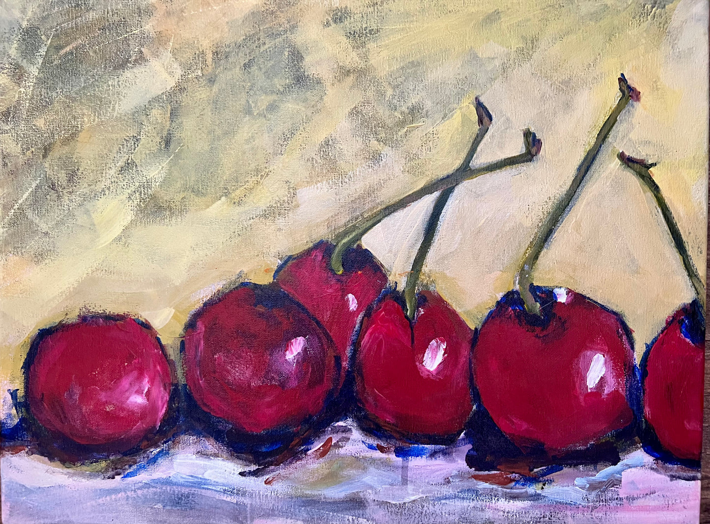Sun Kissed (2 pc.). Original fine art painting titled "Sun Kissed" featuring warm golden tones and radiant light. Symbolizes peace, divine presence, and the warmth of sunlight on the soul.