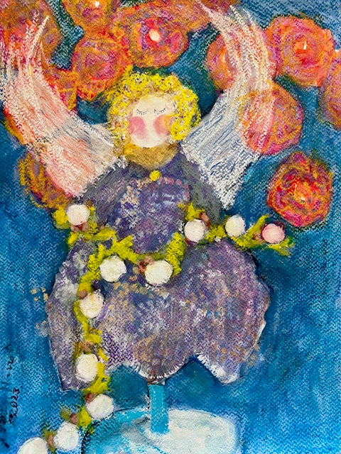 Christmas Wine Angel